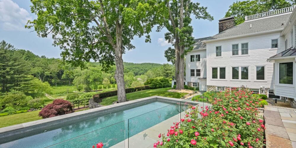 Heated Pool Gunite Upscale CT Farmhouse