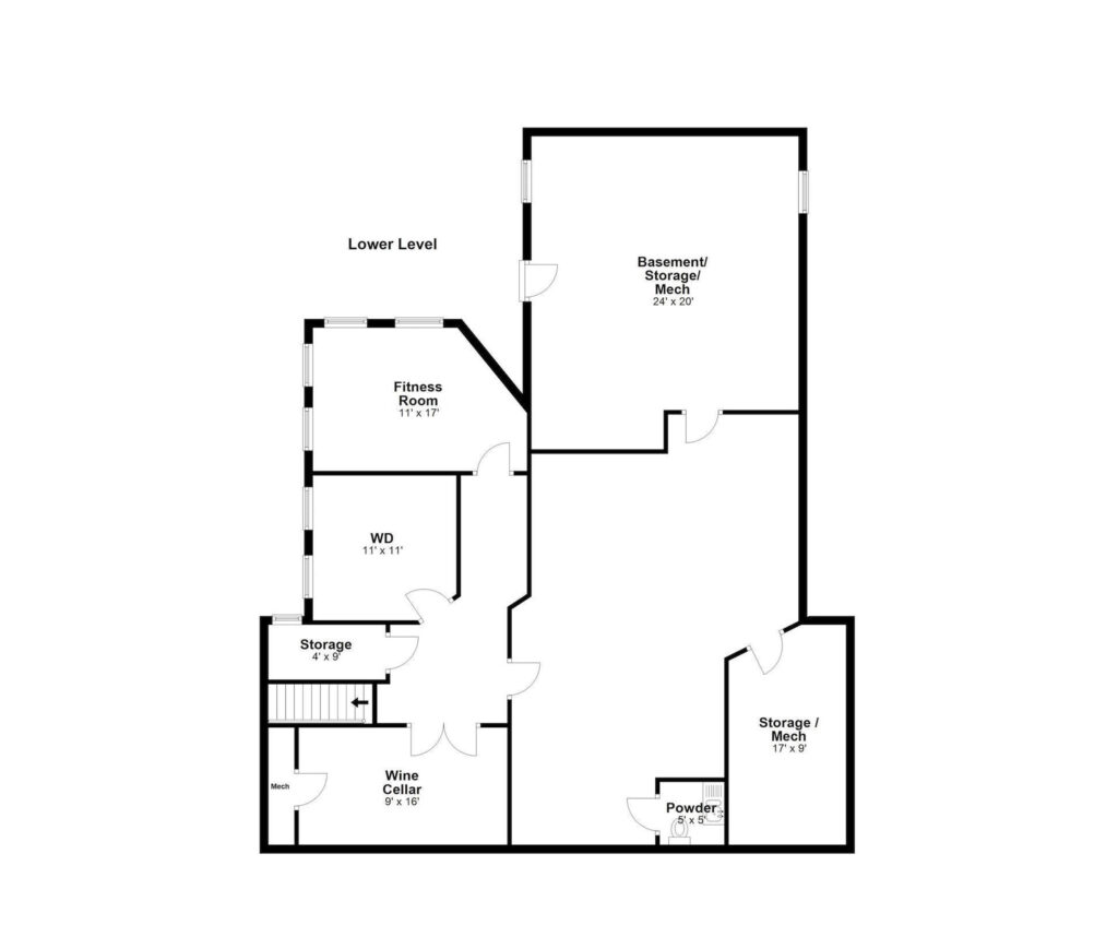 Roadside Estate Floor Plan Lower Level